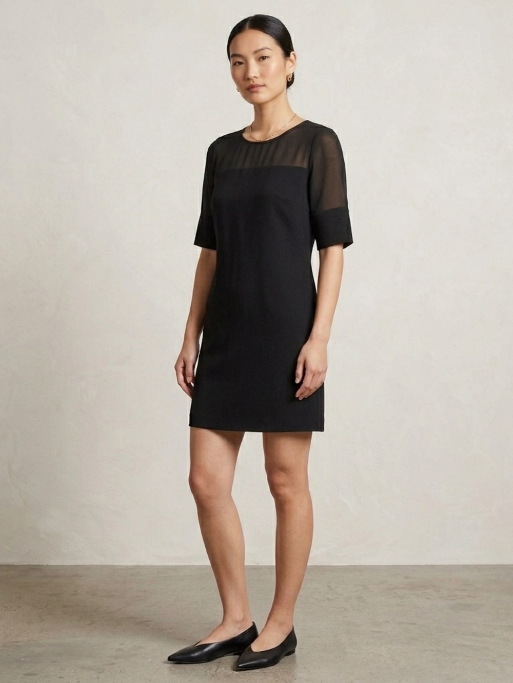 F&F black mesh top dress short 6